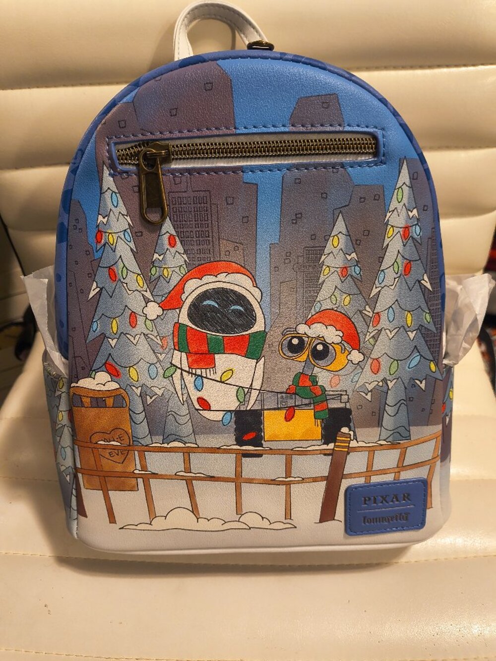 Loungefly Disney Pixar Wall-E & EVE Holiday Mini Backpack